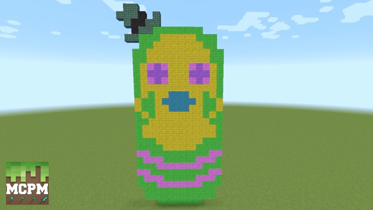 How To Build Mr Dinkles from Trolls Dreamworks Movie Pixel Art In Minecraft