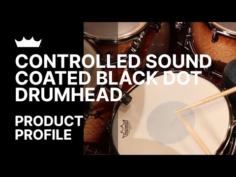 remo:-controlled-sound®-coated-bottom-black-dot™-drumhead