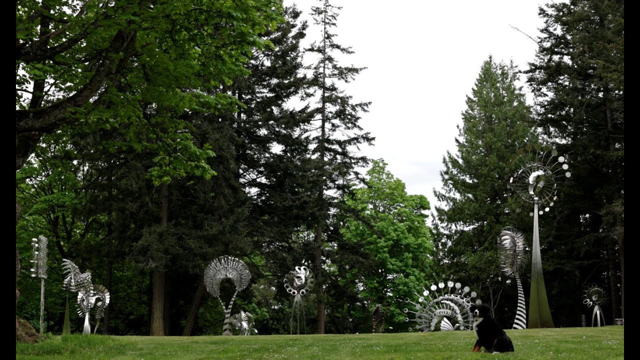 Anthony Howe Spring Sculpture Field 2021 plus past Cast