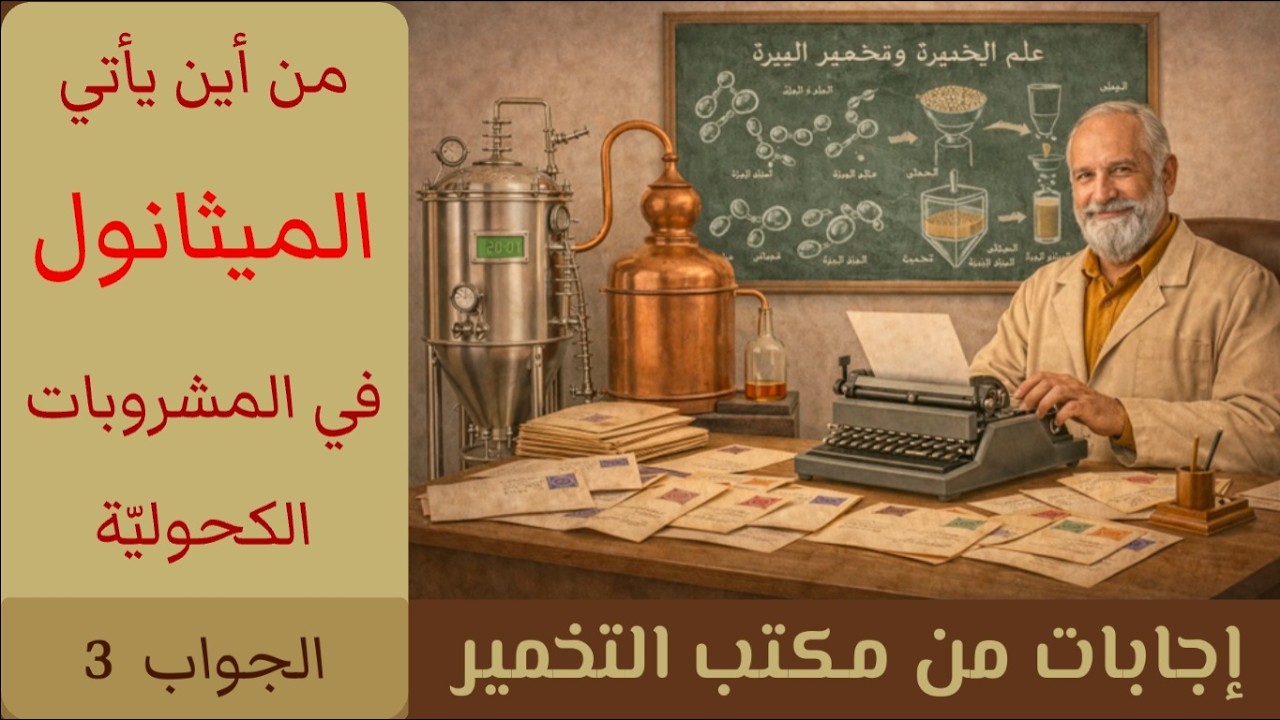 جواب على سؤال: هل الميثانول يأتي من التقطير أو التخمير أو طبيعياً من الثمار ؟