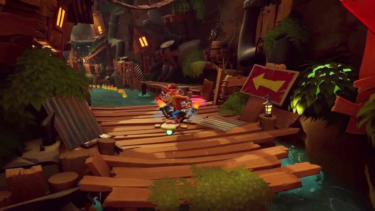 Crash Bandicoot 4 - Fake Crash dance, hidden CTR poster and alternative approach to runnable walls