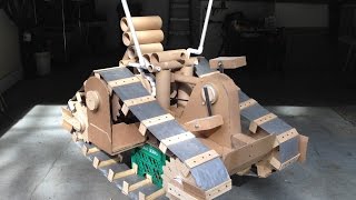 Cardboard Tank-Human Powered Cardboard Vehicle Hpcv - Marc W. Zak
