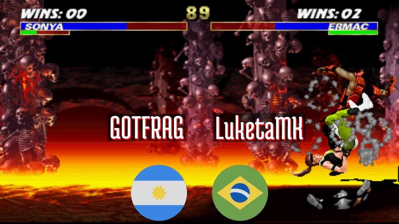 FT5 @umk3: GOTFRAG (AR) vs LuketaMK (BR) [Ultimate Mortal Kombat 3 ...
