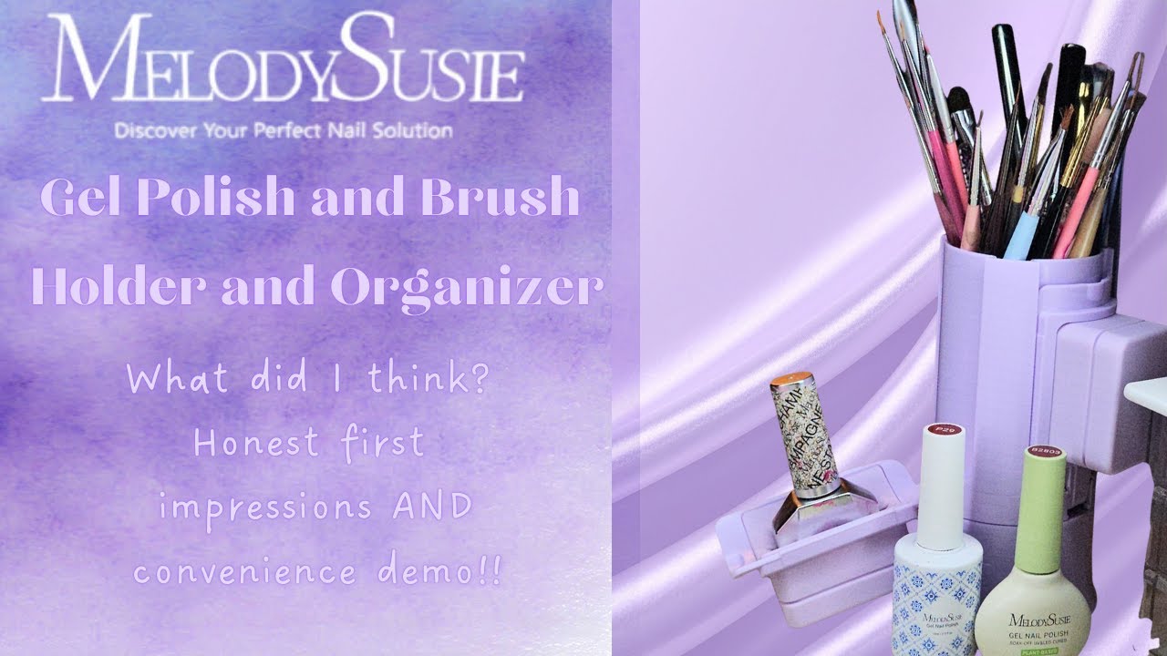 Вращающаяся щётка и держатель для лака MelodySusie PR Purple! | Честные первые впечатления