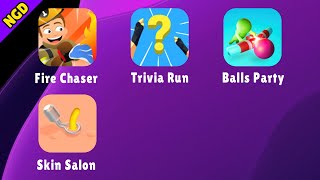 Fire Chaser,Trivia Run 3D,Balls Party,Skin Salon | New Games Daily screenshot 2