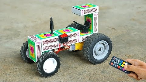 How To Make  Matchbox Tractor With Remote Control
