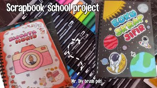 Scrapbook idea for school project || kajian kes sejarah dan buku skrap sifir || full video
