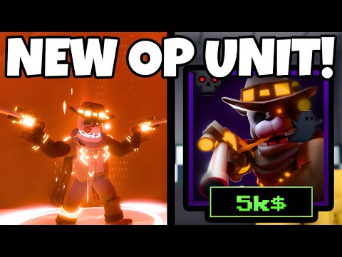 I Got the NEW OP DEADEYE FREDDY Unit in Roblox Five Nights TD 2