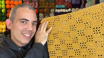STITCH TUTORIAL: Filet Squares Stitch - EASY! (Left Hand Crochet)