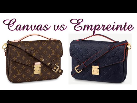 Louis Vuitton Pochette Metis wear and tear Comparison- Empreinte VS Canvas  