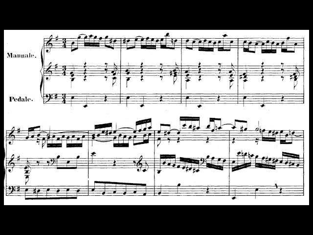 バッハのカンタータ JS Bach / Heinz Wunderlich, 1967: Prelude and Fugue in E minor BWV