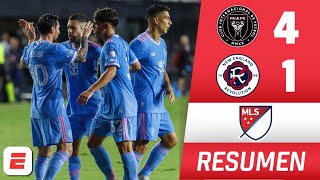 MAGIA de MESSI y DOBLETE de JORDI ALBA en GOLEADA de INTER MIAMI vs New England Revolution | MLS