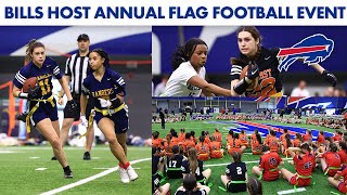 Buffalo Bills Host Girls Flag Football Kickoff Event! | Amber Clark, Phoebe Schecter, & Bobby Babich