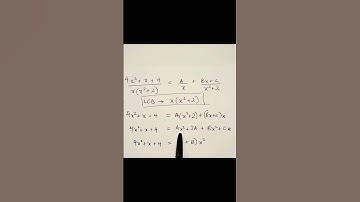 Partial fractions decomposition| Denominator with irreducible quadratics #basicalgebra