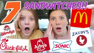 Chicken Sandwich Challenge || Taylor &amp; Vanessa