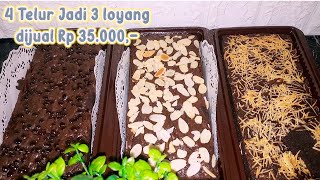 CUMA 1 TELUR JADI BROWNIES SEENAK INI DAN HASILNYA BANYAK