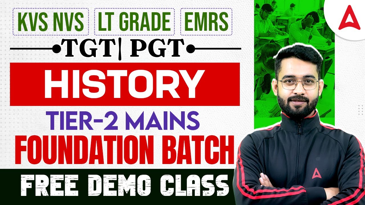 KVS/NVS/EMRS History TGT PGT Tier-2 Mains Foundation Batch | Jawed Sir