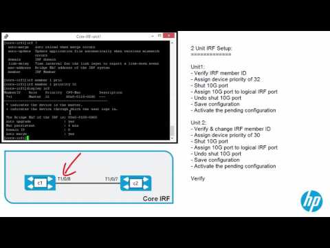 2-IRF Basic Setup with 2 switches