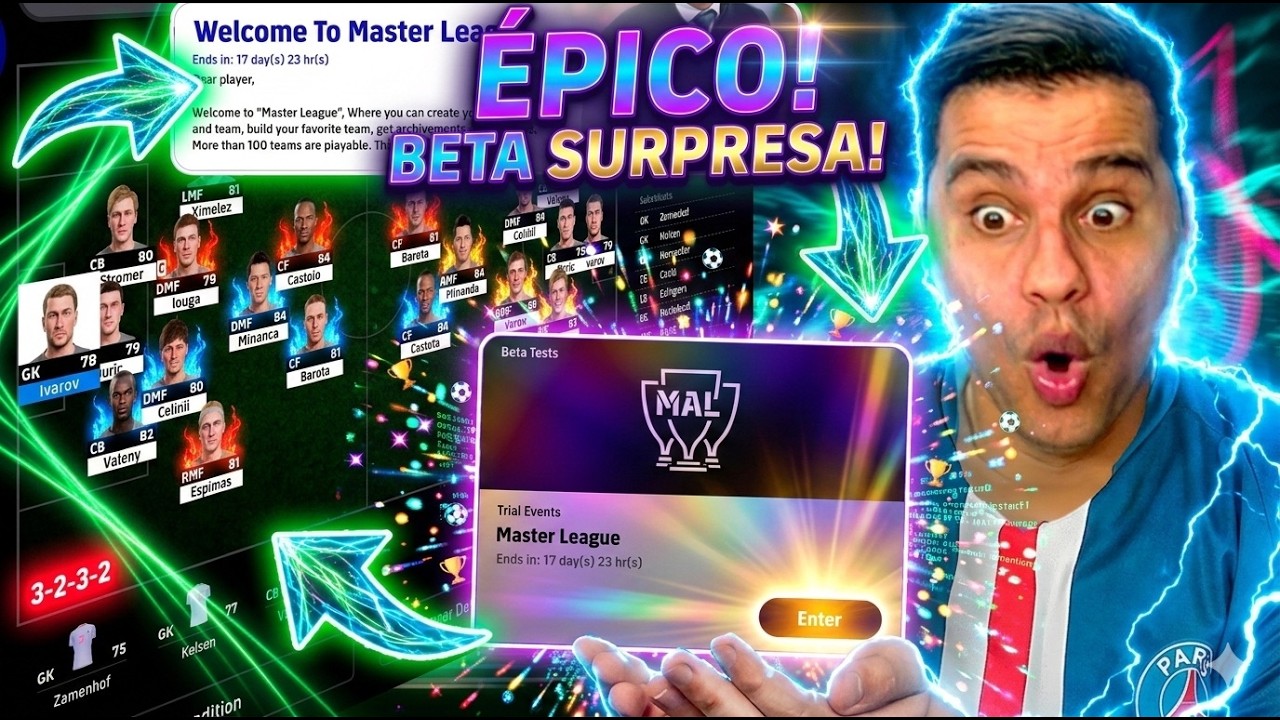 MASTER LIGA EM ABRIL! ATUALIZAÇÃO Sobre a MASTER LIGA no eFootball 26 Mobile