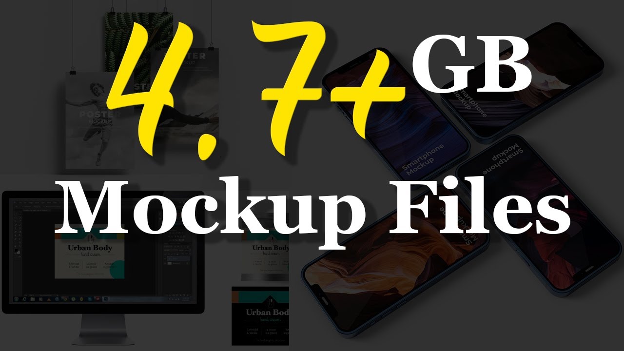 ปก a4 psd  New  4.7 Gb All In One Mockup Files Download In PSD Files |English| |Photoshop Tutorial|