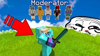 TESTING MY MODERATORS & HACKING ON MY SERVER (Minecraft Trolling)