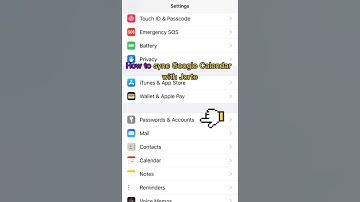 How can I sync Google Calendar with Jorte_iOS