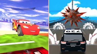 Cars 3 Splashy Superhero Lightning McQueen vs Deadly Race Bumps Challenge 3d - Android Gameplay screenshot 2