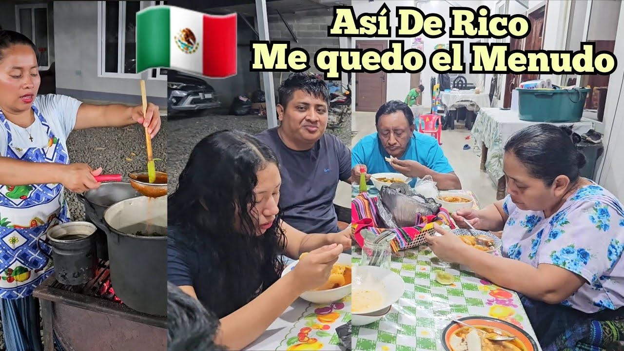 Ami Familia Le Gusto El Menudo Mexicano😱La Comida Favorita De mi mamá y papá🇲🇽❤️