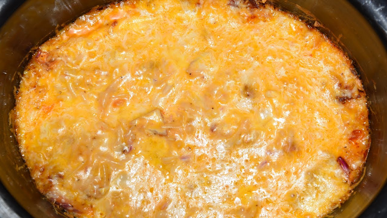 Cheesy Hashbrown Casserole in the Slow Cooker!