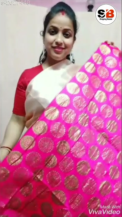 Very Hot Satin Silk Saree Look on Shopping Bazaar #shorts