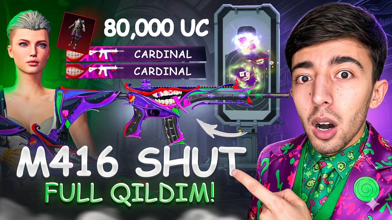 😱80,000 UC M416 SHUT FULL QILDIM - PUBG MOBILE!!!