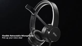 EKSA H12 Wired Headphones with Microphone for PC/PS4/Xbox Gam