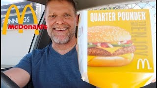 McDonald's Quarter Pounder Review  Greg's Kitchen Mukbang