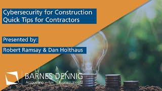 Cybersecurity for Construction | Quick Tips for Contractors
