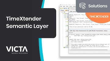 Victa TimeXtender Solutions - TimeXtender Semantic Layer