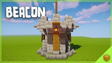 How To Build A Medieval Fortress Beacon In Minecraft | TUTORIAL