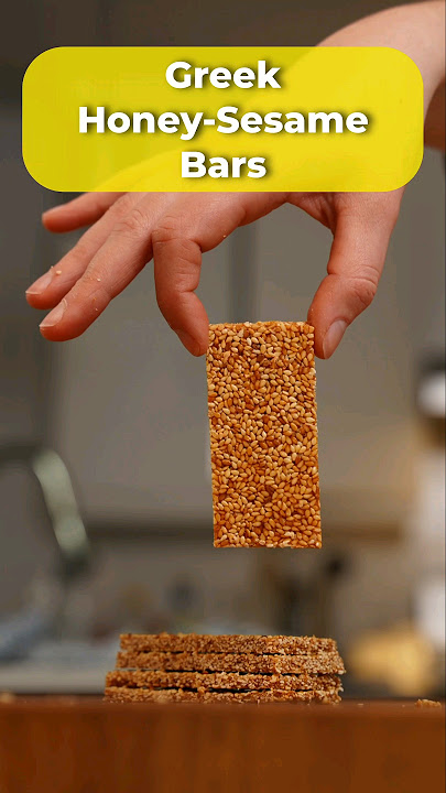 Make your own Honey Sesame Bars!  #easyrecipe #sesame #snacks #shorts