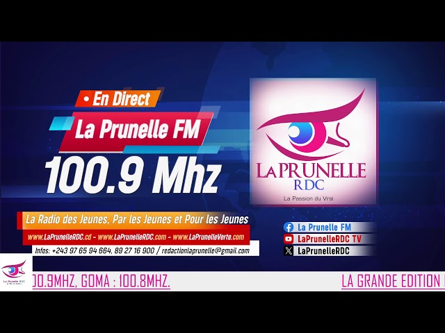 JOURNAL VESPERAL DE CE VENDREDI 24 JUILLET2026 SUR LA PRUNELLE FM 100.9MHZ BUKAVU ET 100.8MHZ A GOMA