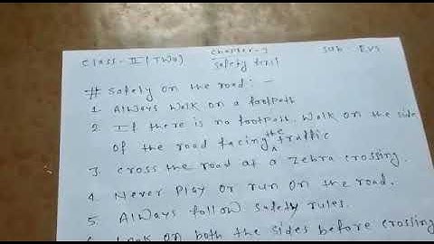 Class 2, EVS, Chapter-9, Safety first, DATE- 18.07.2020,BY- RAKESH KUMAR, RSMPS