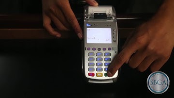 SBGA - Processing a Sale on a VX520 Verifone Terminal