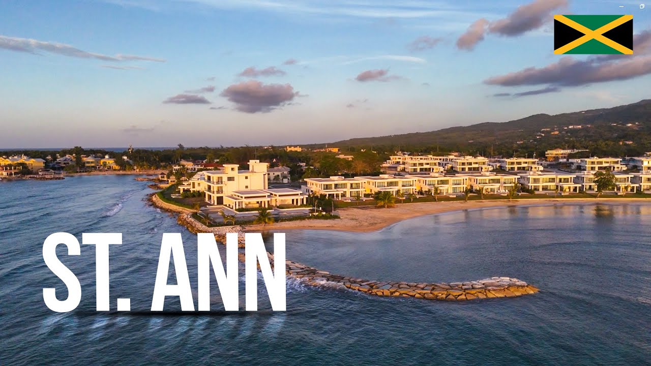 St. Ann and Kingston Drone View From Above