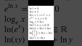 Formules Essentielles Du Logarithme Népérien Ln