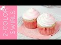How To Pipe A Two Toned Frosting Cupcake Swirl Lindsay Ann Bakes