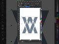 CorelDRAW में Modern AV Logo Design | Creative Geometric Logo Idea #coreldraw #corelwithanjali #yt