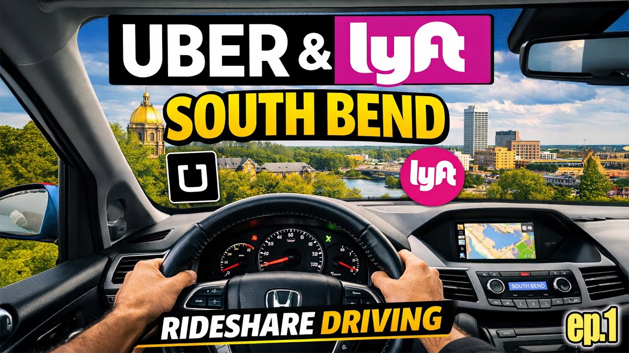 What It’s REALLY Like Driving Uber & Lyft in South Bend, Indiana Ep.1