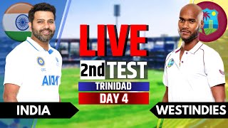 India vs West Indies Live Score & Commentary, 2nd Test, Day 4 | IND vs WI Live Score & Commentary