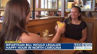 Bipartisan bill would legalize happy hour in North Carolina