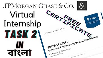 Jp Morgan Chase & Co. Virtual Internship | Task 2 | Full Solution in Bengali