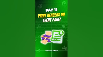 📄Day 11 – How to Print Headers on Every Page in Excel | Repeat Row Titles | Excel Printing Tips 🖨️