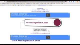 Convert Spreadsheets Excel to HTML Code | Convertir Hojas de calculo Tablas Excel a Codigo HTML